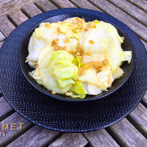 Chou Blanc Sauté au Wok à la Sauce de Poisson